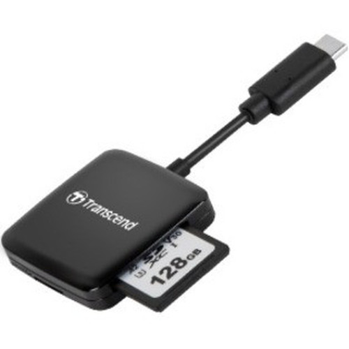 Transcend RDC3 Flash Reader - SDHC SDXC microSDHC microSDXC SD microSD - USB 32 Gen 1 Type C100 Pack TS-RDC3