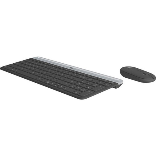Logitech MK470 Slim Wireless Combo - USB Wireless RF USB Wireless RF Optical - 1000 dpi - 3 Button - Scroll Wheel - Symmetrical - AA 920-009437
