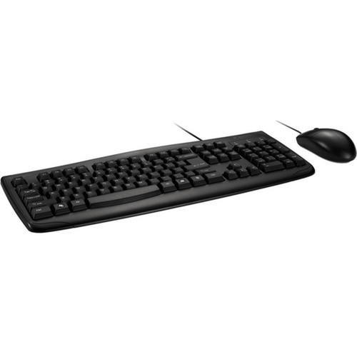 Kensington Pro Fit Washable Wired Desktop Set - USB Cable Keyboard - 104 Key - USB Cable Mouse - Optical - 1600 dpi - 3 Button - - - K70316US