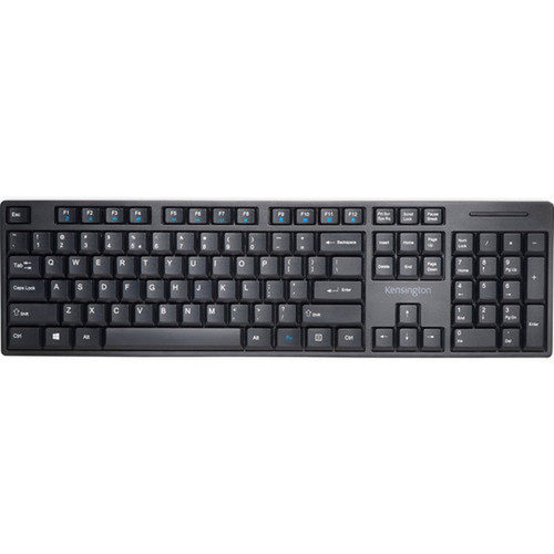 Kensington Pro Fit Low-Profile Wireless Keyboard - Wireless Connectivity - RF - USB Interface - QWERTY Layout - Computer - PC Windows K75229US