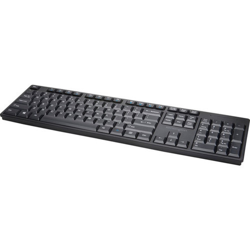 Kensington Pro Fit Low-Profile Wireless Keyboard - Wireless Connectivity - RF - USB Interface - QWERTY Layout - Computer - PC Windows K75229US