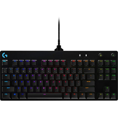Logitech PRO Mechanical Gaming Keyboard - Cable Connectivity - USB Interface - Windows - Mechanical Keyswitch 920-009388