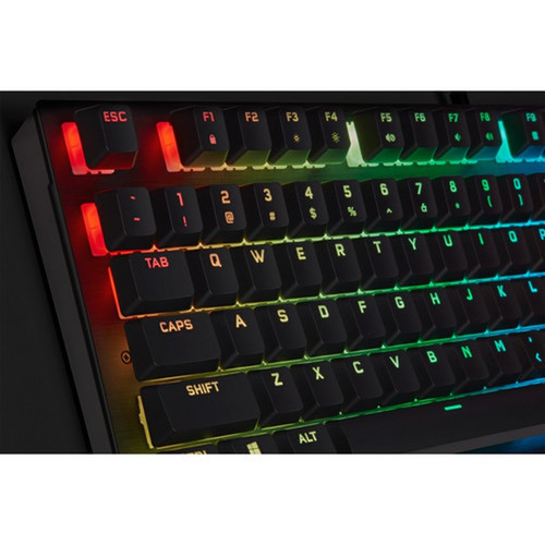 Corsair K60 RGB PRO Mechanical Gaming Keyboard - CHERRY VIOLA - Black - Cable Connectivity - USB 30 USB 31 Type A Interface - 104 - CH-910D019-NA