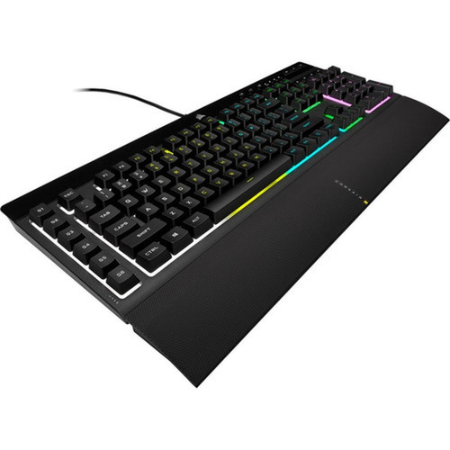 Corsair K55 RGB PRO Gaming Keyboard - Cable Connectivity - USB 20 Type A Interface - RGB LED - 110 Key Multimedia Macro Windows Key CH-9226765-NA