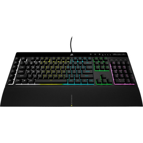 Corsair K55 RGB PRO Gaming Keyboard - Cable Connectivity - USB 20 Type A Interface - RGB LED - 110 Key Multimedia Macro Windows Key CH-9226765-NA