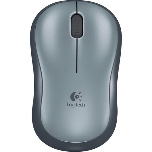 Logitech Plug-and-Play Wireless Mouse - Optical - Wireless - Radio Frequency - 2.40 GHz - Silver - 1 Pack - USB - 1000 dpi - Scroll - (Fleet Network)