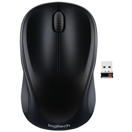 Logitech M317 Mouse - Optical - Wireless - Black - 1 Pack - USB - Scroll Wheel - 2 Button(s) - Symmetrical (Fleet Network)