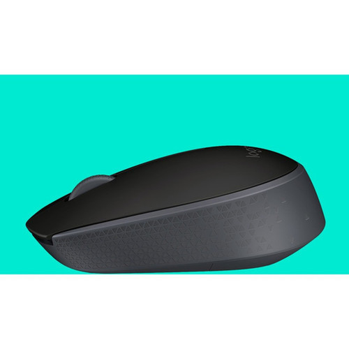 Logitech M170 Mouse - Optical - Wireless - Radio Frequency - Black - USB - Scroll Wheel - 2 Buttons - Symmetrical 910-004940