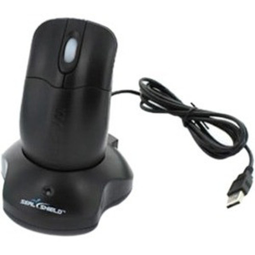 Seal Shield Silver Storm Wireless Waterproof Mouse Black Encrypted - STM042WE - Optical - Wireless - Radio Frequency - Yes - Black STM042WE
