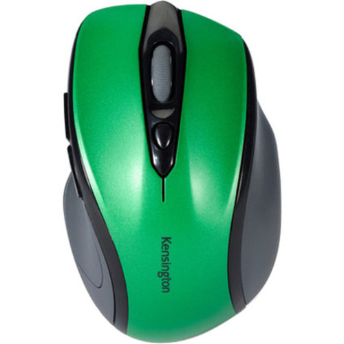 Kensington Pro Fit Wireless Mid-Size Mouse - Optical - Wireless - Radio Frequency - Emerald Green - USB - 1600 dpi - Scroll Wheel - - K72424AMA