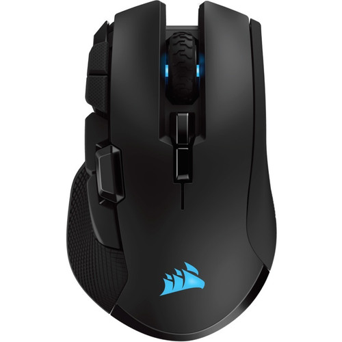 Corsair IRONCLAW RGB Wireless Gaming Mouse - Optical - Cable/Wireless - Bluetooth/Radio Frequency - 2.40 GHz - Black - USB 2.0 - 18000 (Fleet Network)