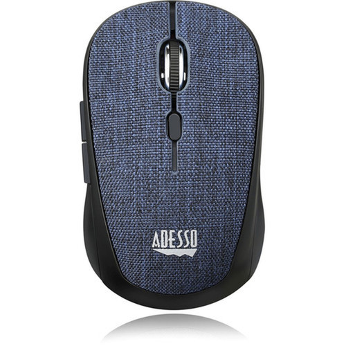 Adesso iMouse S80L - Wireless Fabric Optical Mini Mouse Blue - Optical - Wireless - Radio Frequency - 240 GHz - No - Blue - USB - - IMOUSE S80L