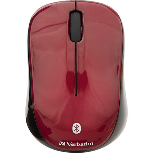 Verbatim Bluetoothreg Wireless Tablet Multi-Trac Blue LED Mouse - Garnet - Blue LED - Wireless - Bluetooth - Garnet - 1 Pack - 1600 70240