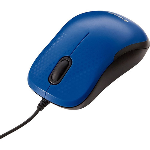 Verbatim Silent Corded Optical Mouse - Blue - Optical - Cable - Blue - USB - Scroll Wheel 70233