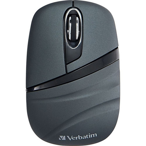 Verbatim Wireless Mini Travel Mouse Commuter Series - Graphite - Radio Frequency - 240 GHz - Graphite - 1000 dpi 70704