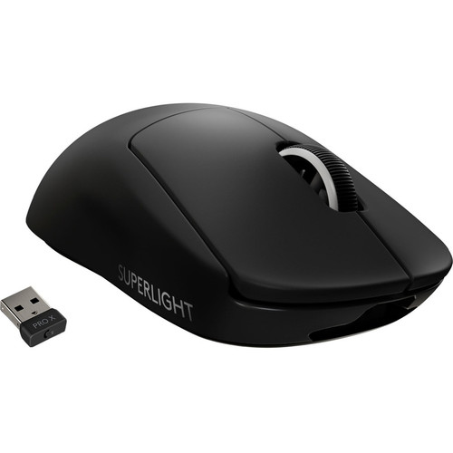 Logitech G Pro X Superlight Wireless Gaming Mouse - Optical - Cable/Wireless - Black - USB - 25600 dpi - 5 Button(s) (Fleet Network)