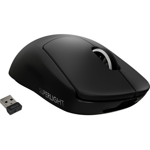 Logitech G Pro X Superlight Wireless Gaming Mouse - Optical - CableWireless - Black - USB - 25600 dpi - 5 Buttons 910-005878