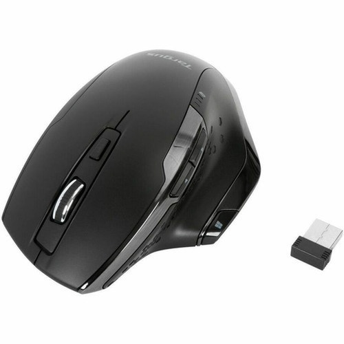 Targus Antimicrobial Ergo Wireless Mouse - BlueTrace - Wireless - Radio Frequency - 240 GHz - Black - USB Type A - 1600 dpi - Scroll AMW584GL
