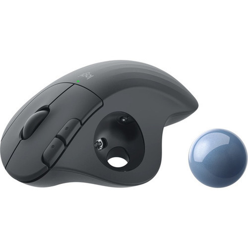 Logitech ERGO M575 Wireless Trackball - Optical - Wireless - Bluetooth - 240 GHz - Graphite - USB - 2000 dpi - Scroll Wheel - 5 910-006197