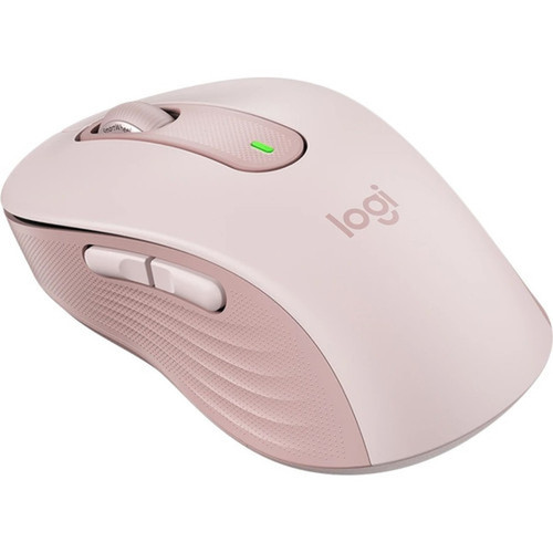Logitech Signature M650 Mouse - Optical - Wireless - BluetoothRadio Frequency - Rose - USB - 2000 dpi - Scroll Wheel - 5 Buttons - 910-006251