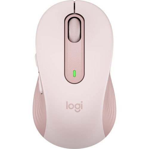 Logitech Signature M650 Mouse - Optical - Wireless - BluetoothRadio Frequency - Rose - USB - 2000 dpi - Scroll Wheel - 5 Buttons - 910-006251