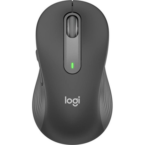 Logitech Signature M650L Mouse - Wireless - BluetoothRadio Frequency - Graphite - USB - 4000 dpi - Scroll Wheel - Large HandPalm - 910-006346