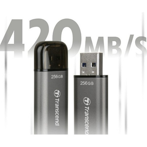 Transcend JetFlash 920 256GB USB 32 Gen 1 Type A Flash Drive - 256 GB - USB 32 Gen 1 Type A - 420 MBs Read Speed - 400 MBs - TS256GJF920
