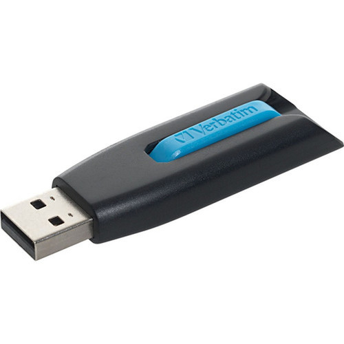 Verbatim 64GB Store n Go V3 USB 30 Flash Drive - 2pk - Red Blue - 64 GB - USB 30 - Blue Red - Lifetime Warranty - 2 Pack 70899