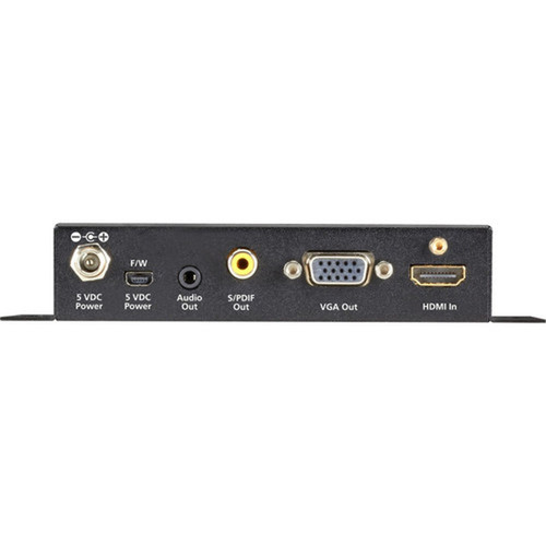 Black Box HDMI-to-VGA Scaler and Converter with Audio - Functions Video Scaling Audio Embedding - VGA - USB - Audio Line Out - 1 - - AVSC-HDMI-VGA