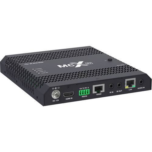 Black Box MCX S7 4K60 Network AV Encoder - HDCP 2.2, HDMI 2.0, 10-GbE Copper - Functions: Video Encoding, Audio Encoder - 4096 x 2160 (Fleet Network)