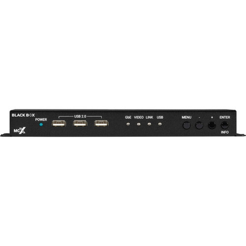 Black Box MCX G2 HDMI Decoder - 4K60 Fiber - Functions Video Decoding Video Switcher - 4096 x 2160 - Network RJ-45 - USB - Audio MCXG2DF01