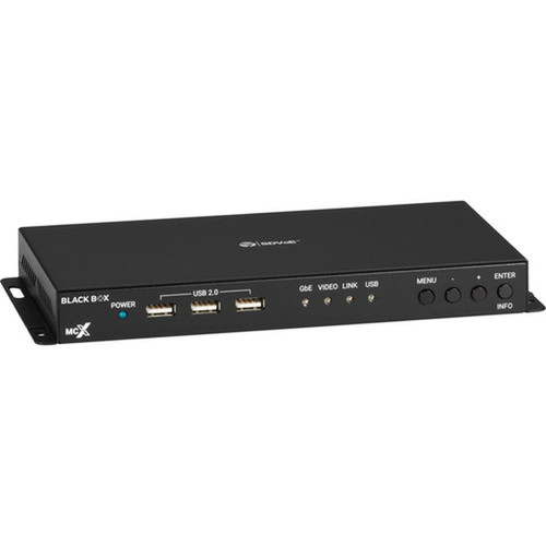 Black Box MCX G2 HDMI Decoder - 4K60 Fiber - Functions Video Decoding Video Switcher - 4096 x 2160 - Network RJ-45 - USB - Audio MCXG2DF01