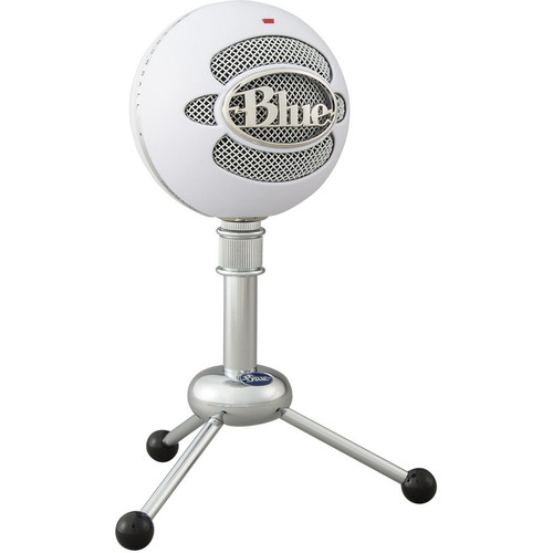 Blue Snowball Wired Condenser Microphone - 40 Hz to 18 kHz - Cardioid, Omni-directional - Stand Mountable - USB (Fleet Network)