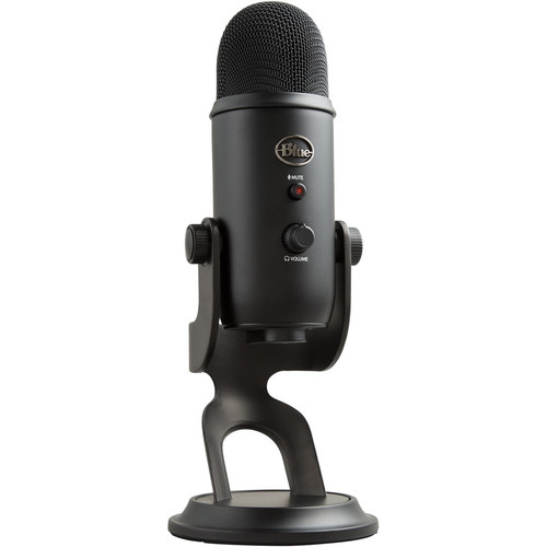 Blue Yeti Wired Condenser Microphone - Stereo - 20 Hz to 20 kHz - Cardioid, Bi-directional, Omni-directional - Desktop, Stand - USB (Fleet Network)