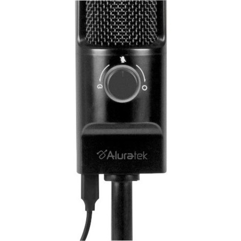Aluratek AUVM01F USB Rocket Condenser Microphone - Wired - 20 Hz-20 kHz - Uni/Omni/Bi-directional - Stand Mountable