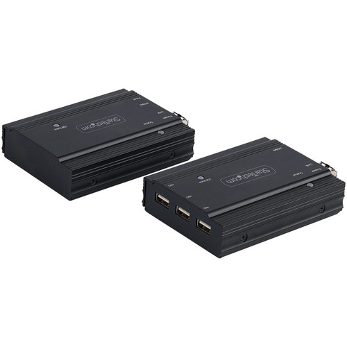 StarTech.com SV565FXHD4KU 4K HDMI KVM Extender over Fiber - HDMI 2.0 & USB up to 984 ft/300m - 10G MMF SFP+ Modules Included