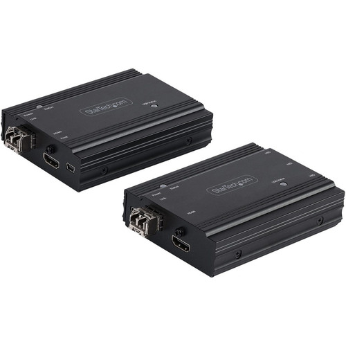StarTech.com 4K HDMI KVM Extender over Fiber, HDMI Video & USB over Fiber, up to 984ft/300m (MultiMode), 10G MMF SFP+ Modules - HDMI a (Fleet Network)