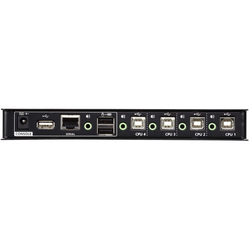 ATEN 4 Port USB Boundless KM Switch For Seamless Multi Computer Control With Eight Ports Rack-mountable Network Local RJ-45 User S X CS724KM