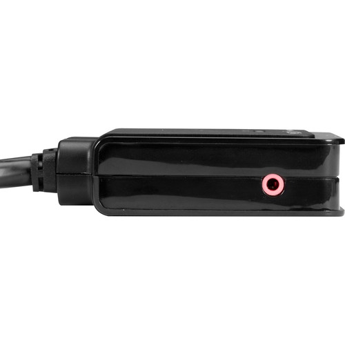 Black Box KV62-CBL 2-Port DisplayPort KVM Switch - 4K60 UHD - 2x USB - Desktop - Includes Cables & Quick-Change Button