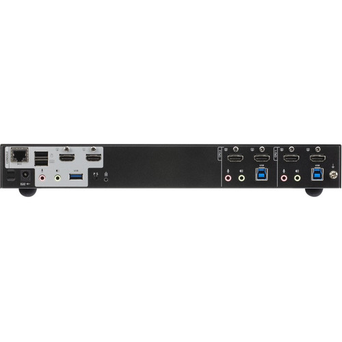 ATEN 2 Port USB 3.0 4K HDMI Dual Display KVMP Switch With Network Hub And Computer Support Local RJ-45 User S X CS1842