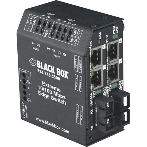 Black Box LBH240 Transceiver/Media Converter - New - 4 x Network (RJ-45) - 2 x SC Ports - Single-mode - Fast Ethernet - 10/100Base-T - (LBH240A-PD-SSC-24) LBH240A-PD-SSC-24 Transceivers & Media Converters physical Black Box Fleet Network Canada