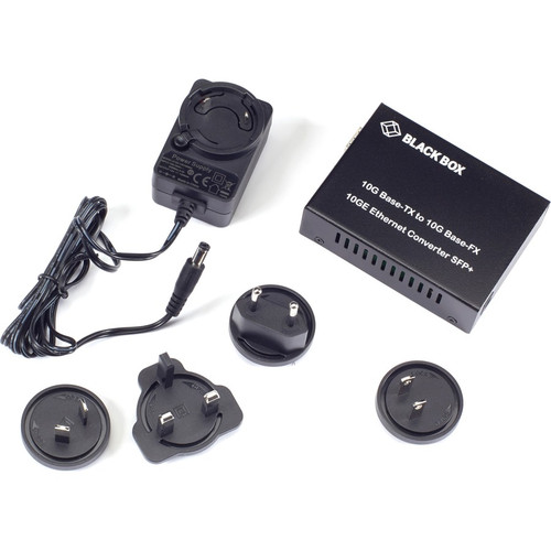Black Box LGC220A 10GBASE-TX to 10GBASE-FX Media Converter - 1 x RJ-45 to Single/Multi-mode Fiber