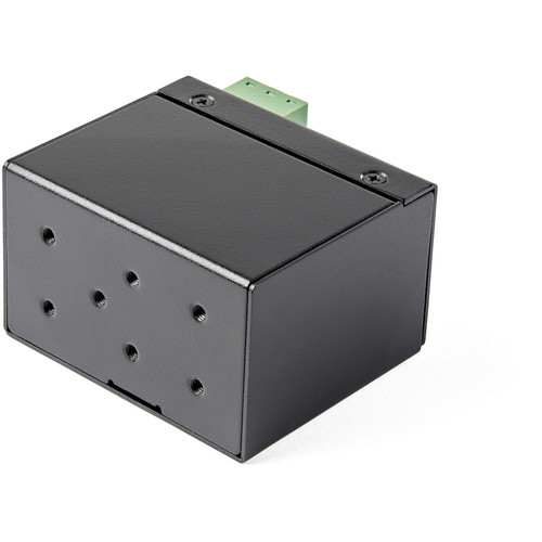 StarTech.com PoE Plus Industrial Fiber To Ethernet Media Converter SFP RJ45 SM MM Gigabit Mini IP30 Copper IP-30 Size IMC1GSFP30W