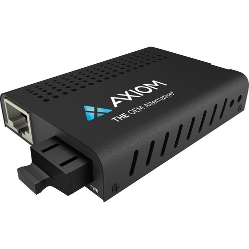 Axiom Transceiver/Media Converter - 1 x Network (RJ-45) - 1 x SC Ports - DuplexSC Port - Single-mode - Gigabit Ethernet - 1000Base-ZX, (MC03-S5S80-AX) MC03-S5S80-AX Transceivers & Media Converters physical Axiom Fleet Network Canada