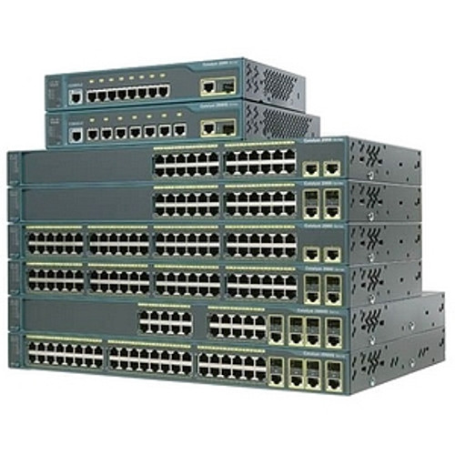 Cisco Catalyst 2960-24TC-L 24-Port Multilayer Ethernet Switch - 24 x 10/100Base-TX, 2 x 10/100/1000Base-T (Fleet Network)