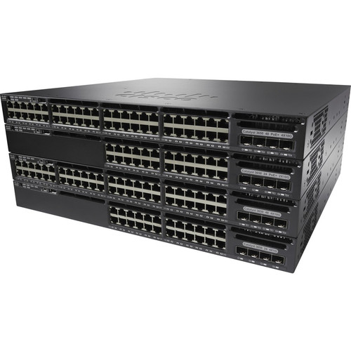 Cisco Catalyst WS-C3650-48PS Layer 3 Switch - 48 Ports - Manageable - Gigabit Ethernet - 10/100/1000Base-T, 1000Base-X - Refurbished - (Fleet Network)