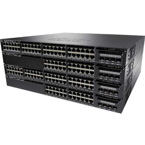 Cisco Catalyst WS-C3650-24PD Layer 3 Switch - 24 Ports - Manageable - 10/100/1000Base-T - Refurbished - 3 Layer Supported - 1U High - (Fleet Network)