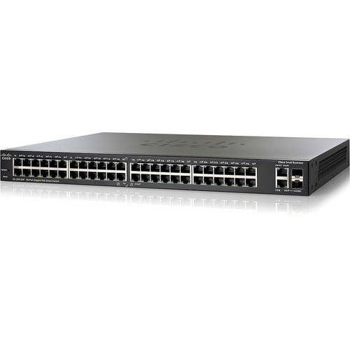 Cisco SG200-50P Ethernet Switch - 50 Ports - Manageable - Gigabit Ethernet - 10/100/1000Base-T - Refurbished - 2 Layer Supported - - 2 (Fleet Network)