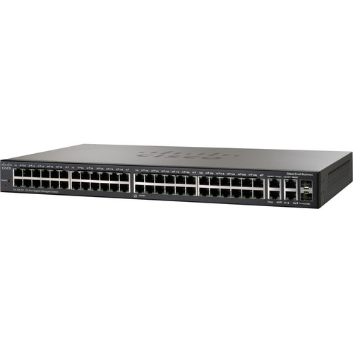 Cisco SG300-52 Layer 3 Switch - 52 Ports - Manageable - Gigabit Ethernet - 10/100/1000Base-T, 1000Base-X - Refurbished - 3 Layer - - 2 (Fleet Network)