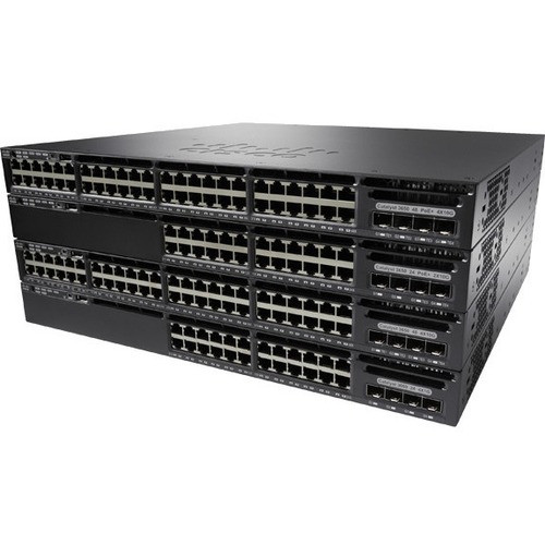 Cisco Catalyst 3650-48T Ethernet Switch - 48 Ports - Manageable - 10 Gigabit Ethernet, Gigabit Ethernet - 10/100/1000Base-T, 10GBase-X (Fleet Network)